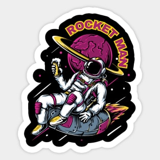 Rocket Man Sticker